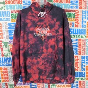 Queen Of The Damned Hoodie Size XL Tie Dye Double Sided Graphic Studio House